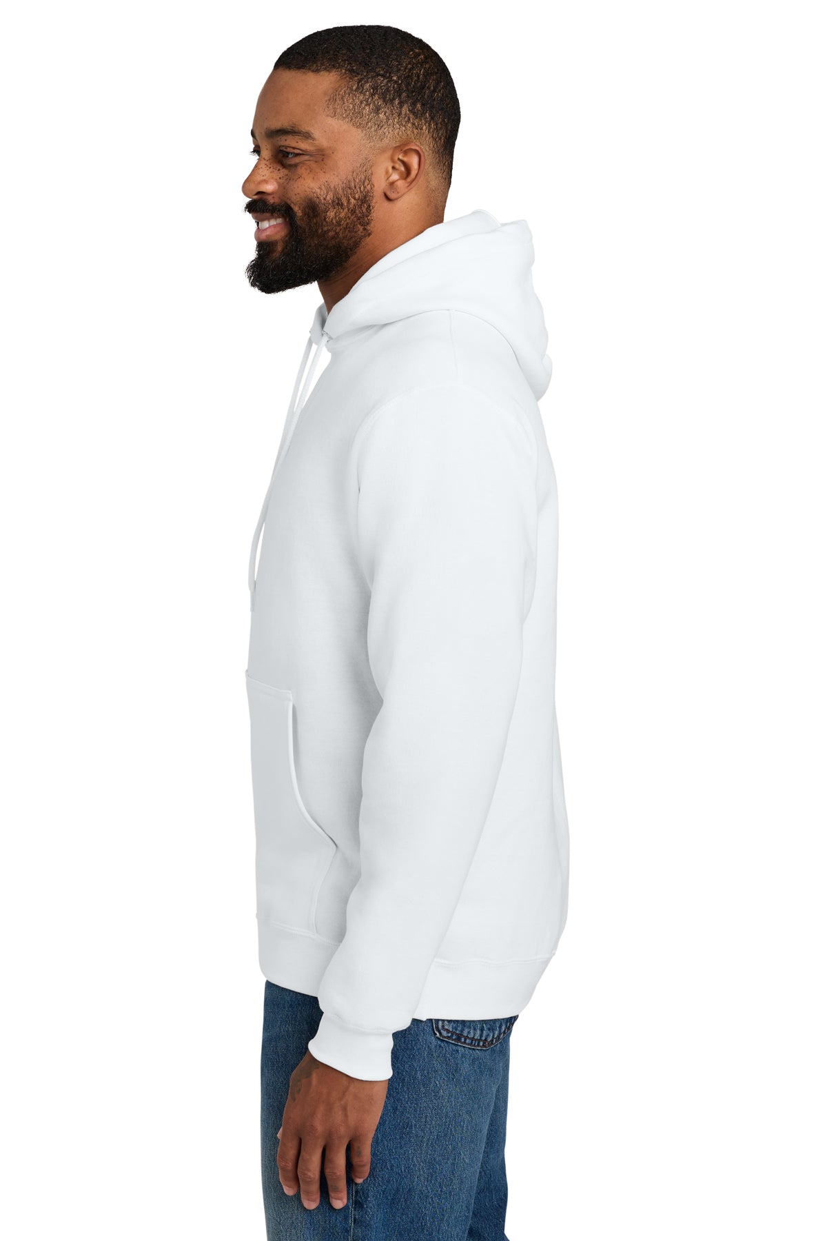 Port & Company Essential Fleece Pullover Hoodie PC90H — White