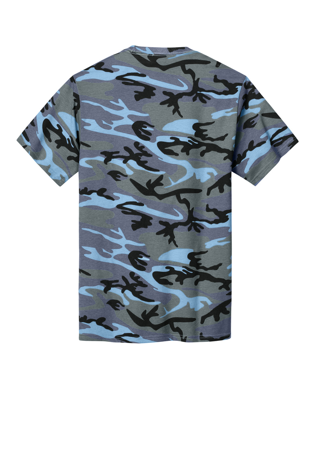 Port & Company Core Cotton Camo Tee PC54C — Woodland Blue Cam