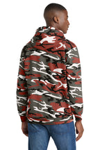 Port & Company Core Fleece Camo Pullover Hoodie PC78HC — Red Camo