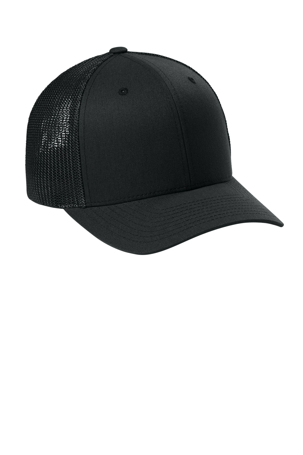 Flexfit Trucker Mesh Cap — Black