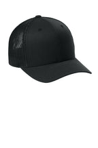 Flexfit Trucker Mesh Cap — Black