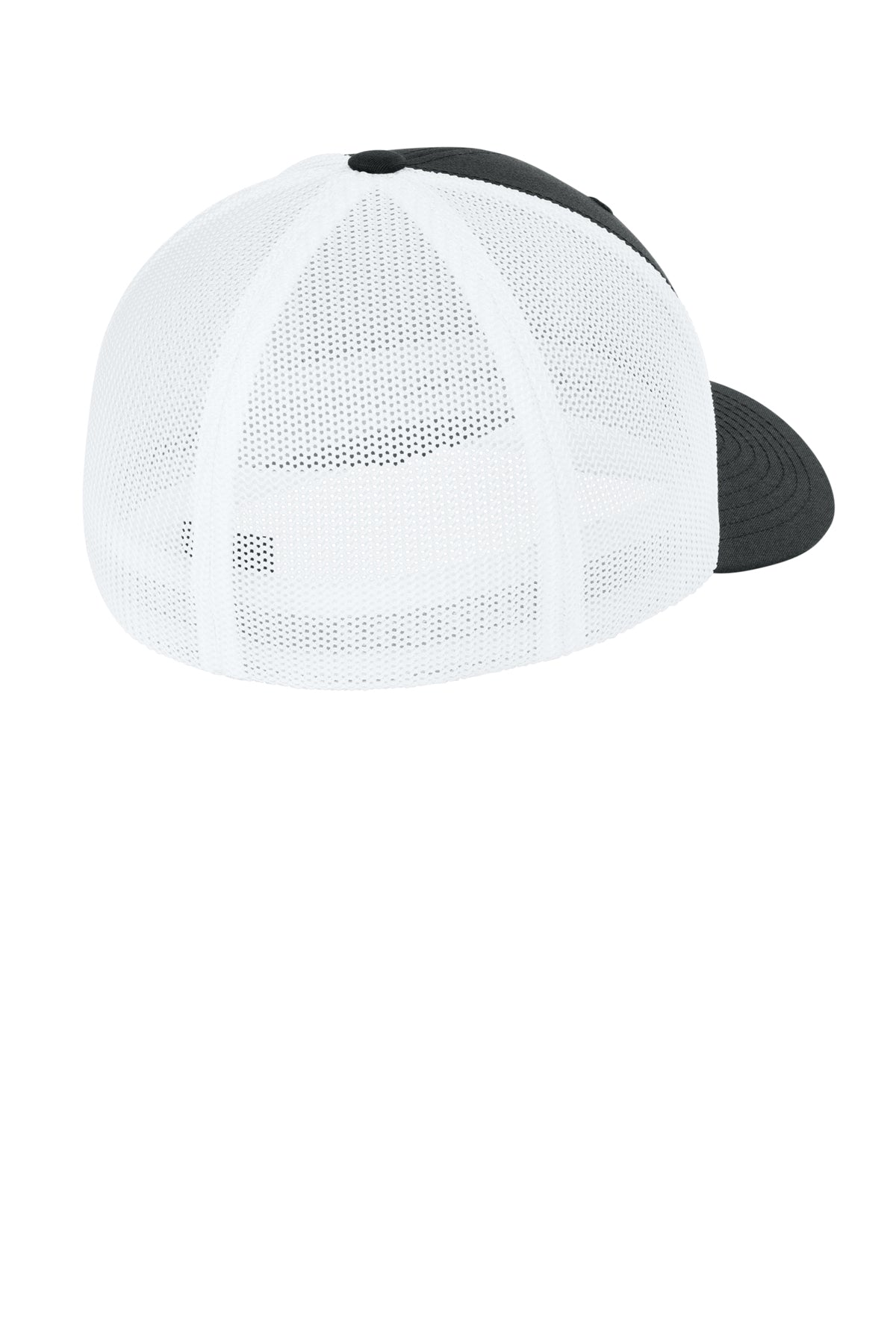 Flexfit Trucker Mesh Cap — Blk/White