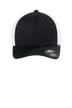 Flexfit Trucker Mesh Cap — Blk/White
