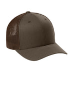 Flexfit Trucker Mesh Cap — Brown