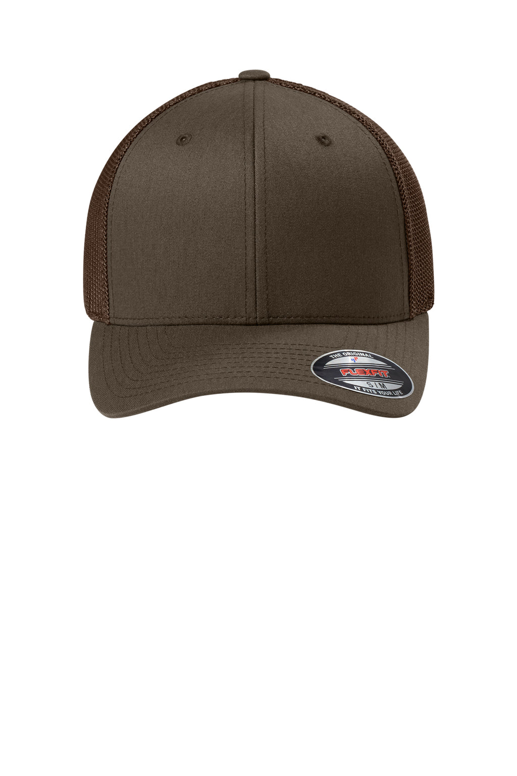 Flexfit Trucker Mesh Cap — Brown