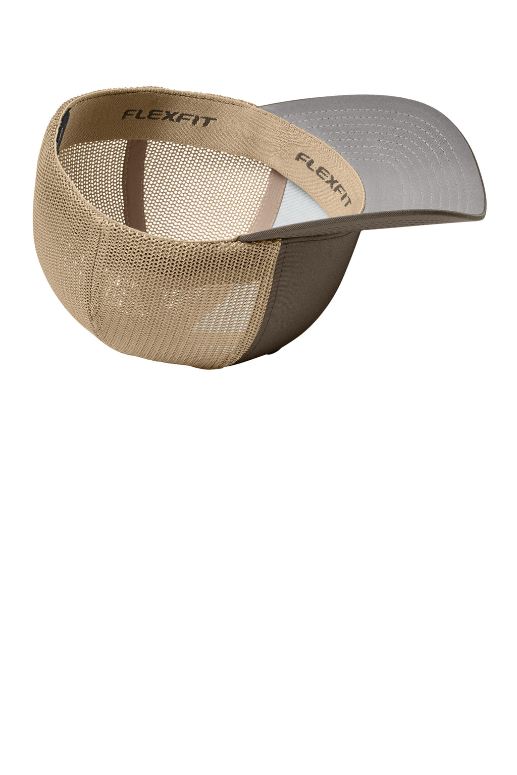 Flexfit Trucker Mesh Cap — Brwn/Khaki