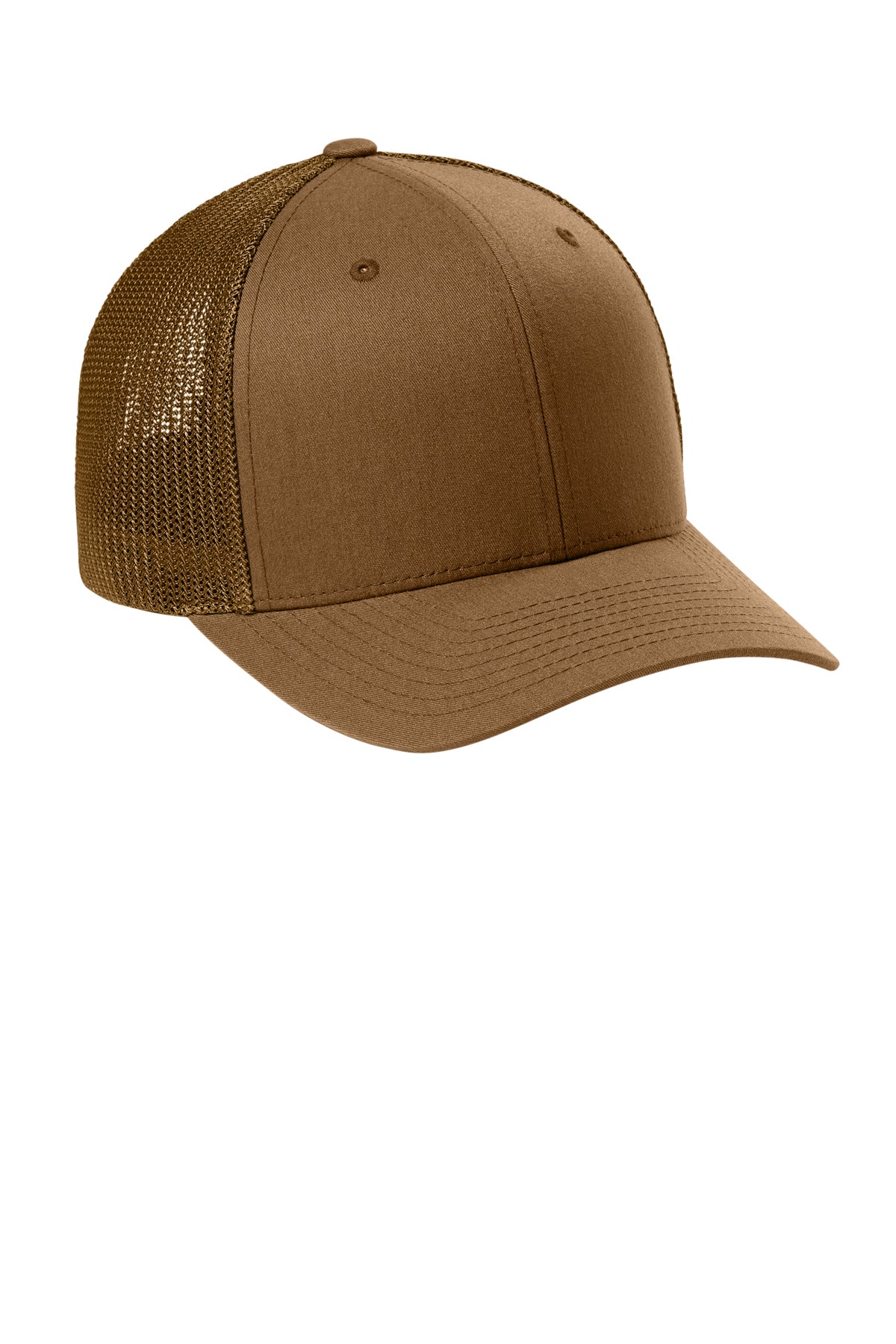 Flexfit Trucker Mesh Cap — Caramel