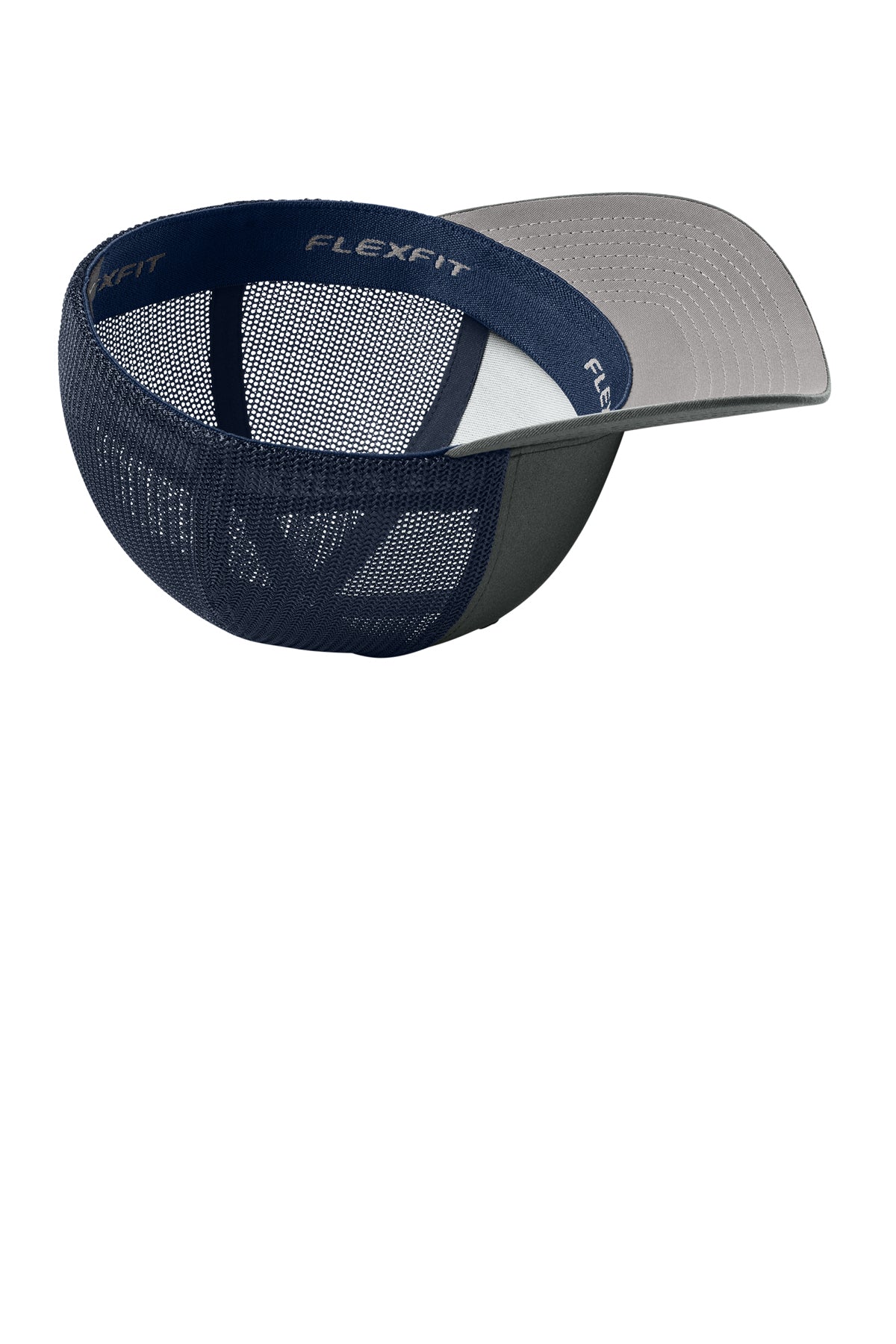 Flexfit Trucker Mesh Cap — Char/Navy