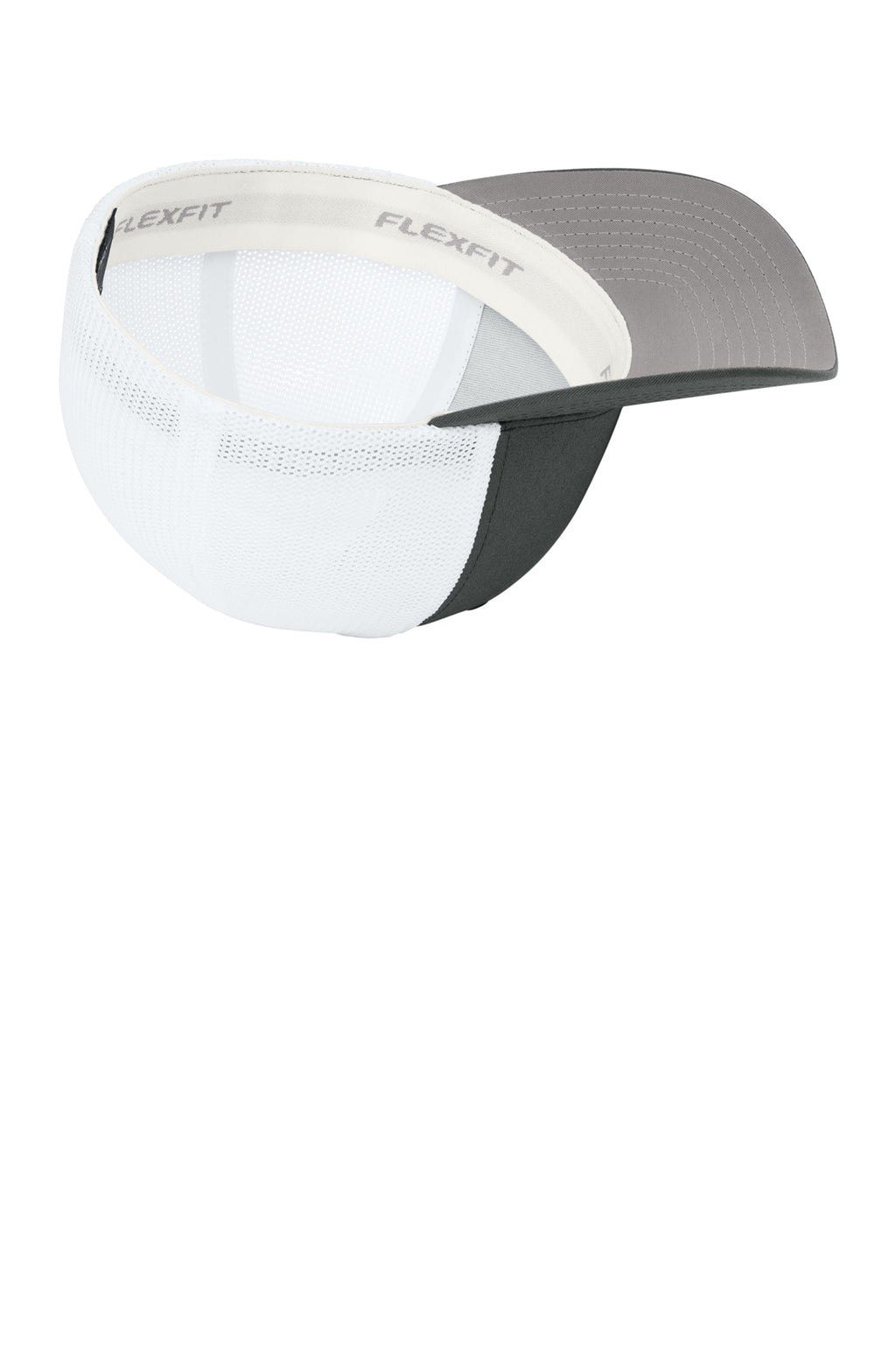 Flexfit Trucker Mesh Cap — Char/White