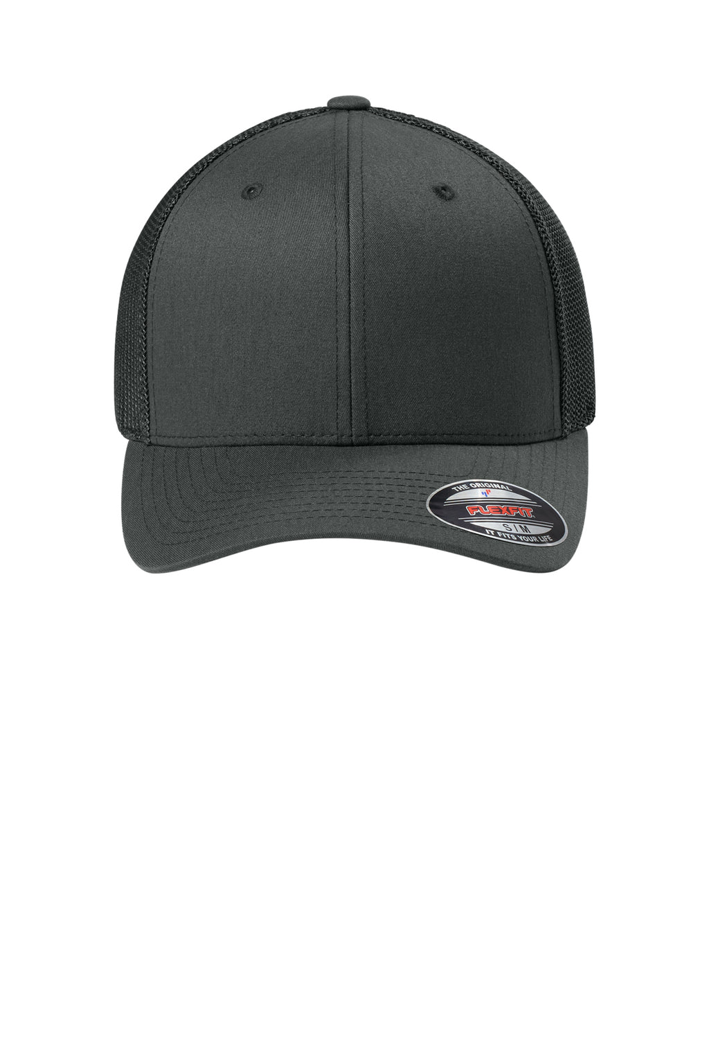 Flexfit Trucker Mesh Cap — Charcoal