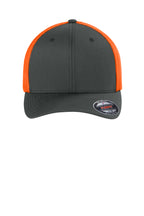 Flexfit Trucker Mesh Cap — Chr/NeOrng