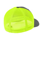 Flexfit Trucker Mesh Cap — Chr/NeYllw
