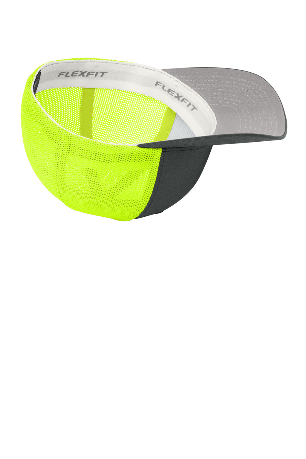 Flexfit Trucker Mesh Cap — Chr/NeYllw