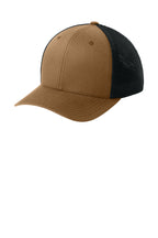 Flexfit Trucker Mesh Cap — Crml/Black