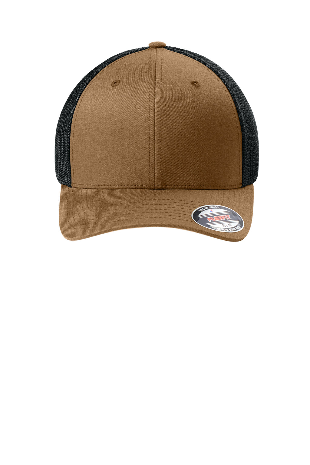 Flexfit Trucker Mesh Cap — Crml/Black