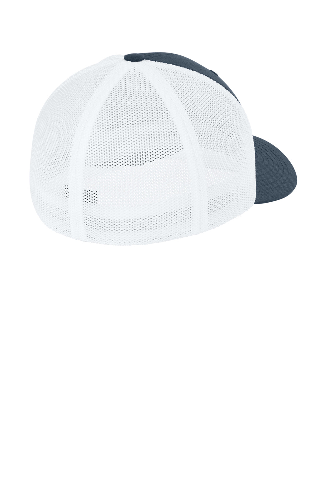 Flexfit Trucker Mesh Cap — Navy/White