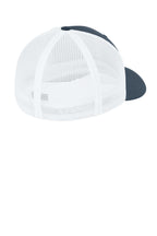 Flexfit Trucker Mesh Cap — Navy/White