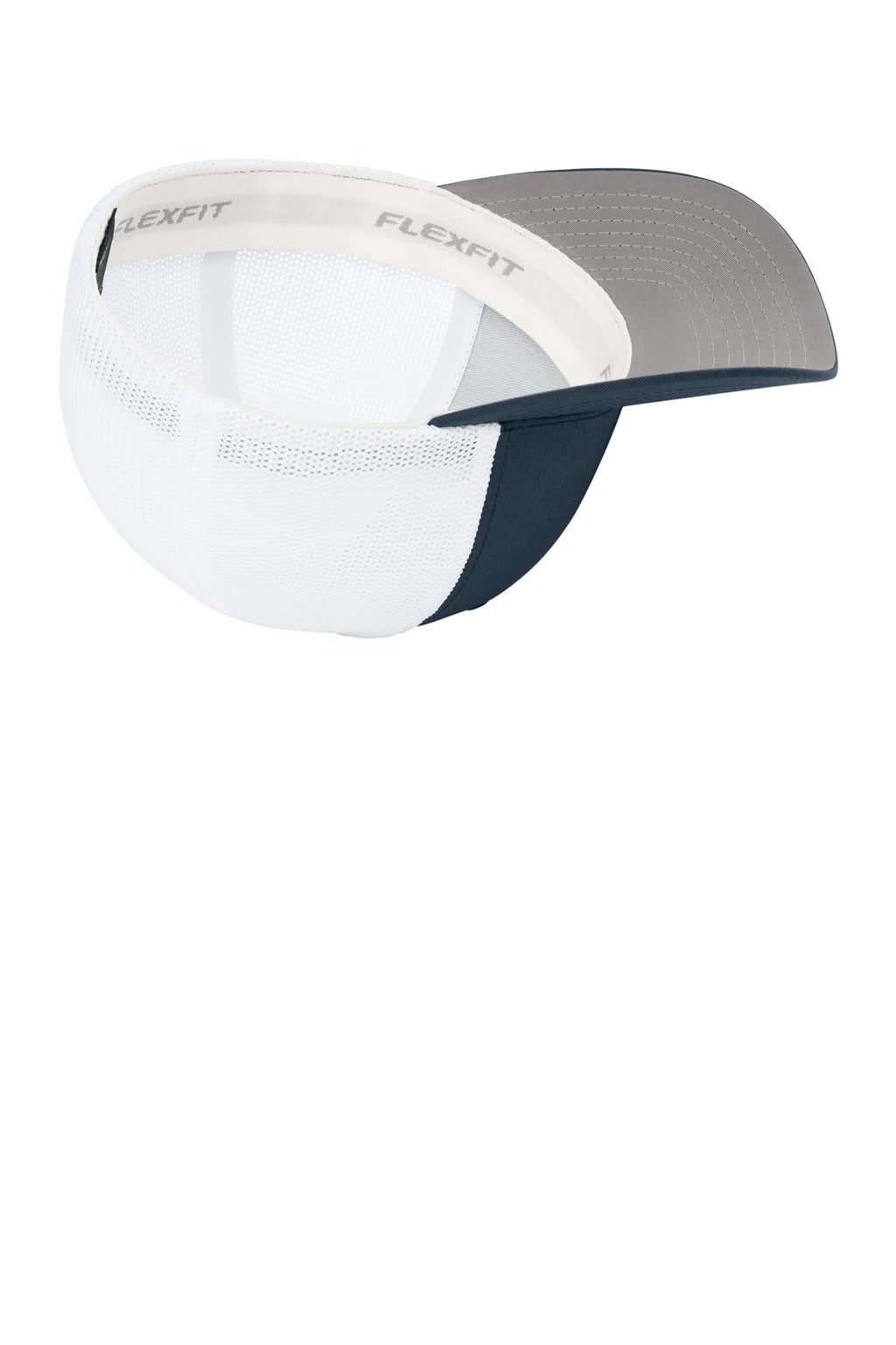 Flexfit Trucker Mesh Cap — Navy/White