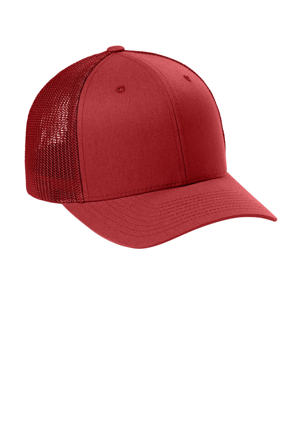 Flexfit Trucker Mesh Cap — Red