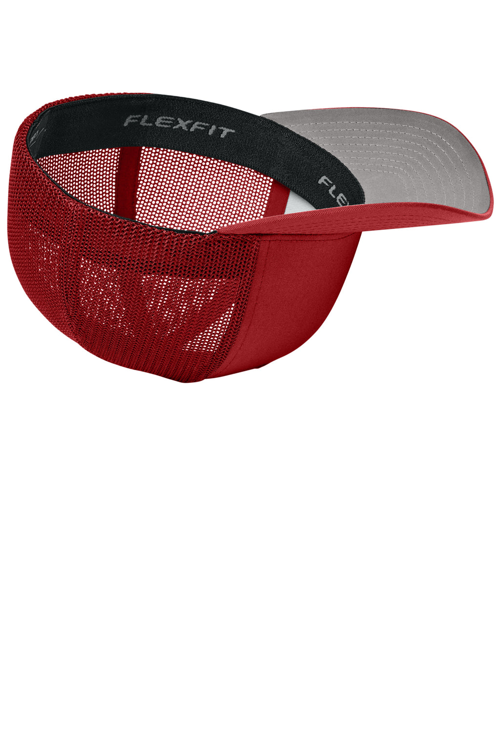 Flexfit Trucker Mesh Cap — Red