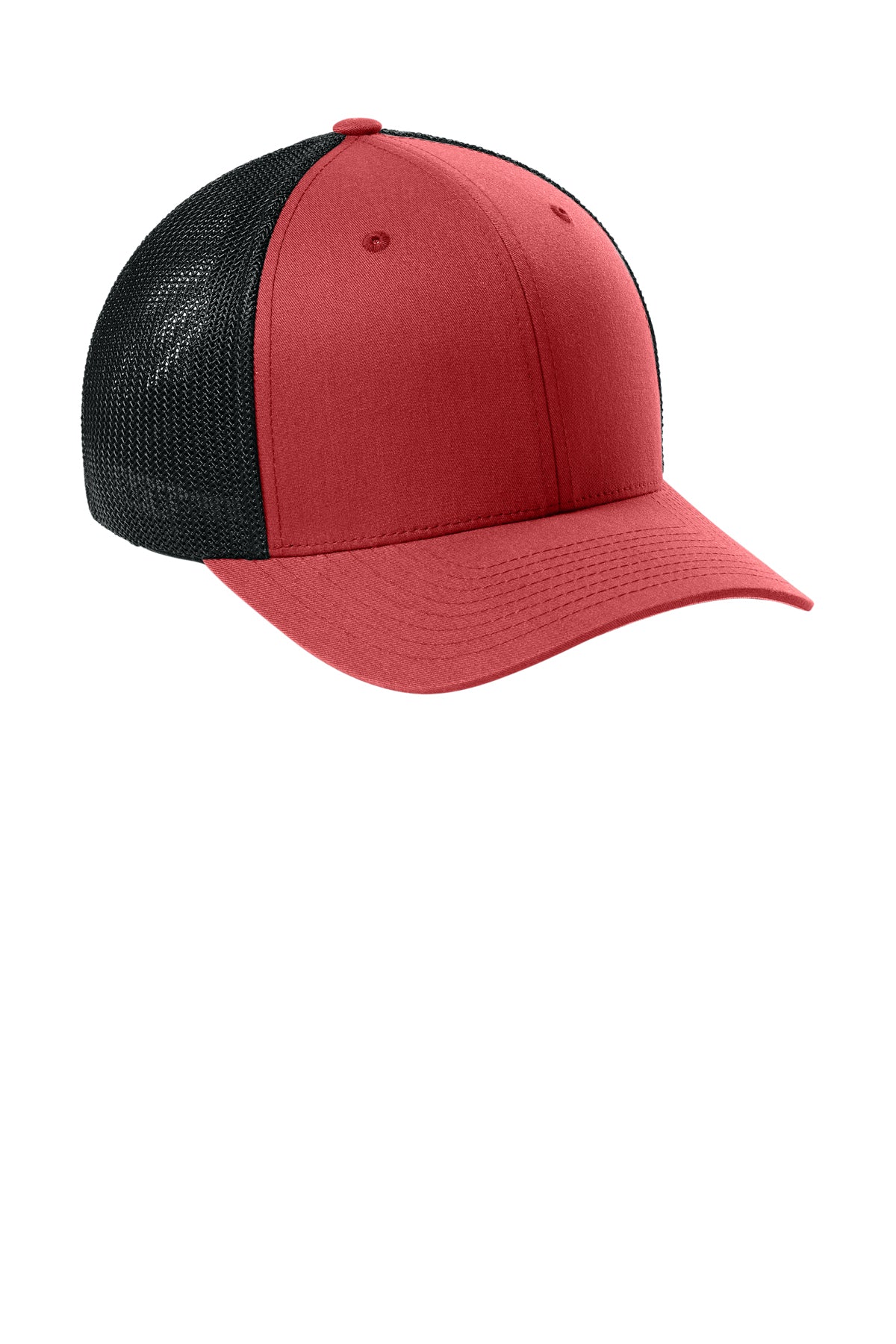 Flexfit Trucker Mesh Cap — Red/Black