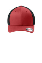 Flexfit Trucker Mesh Cap — Red/Black