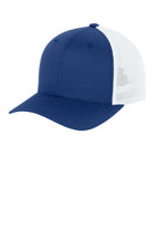 Flexfit Trucker Mesh Cap — Royal/Wht