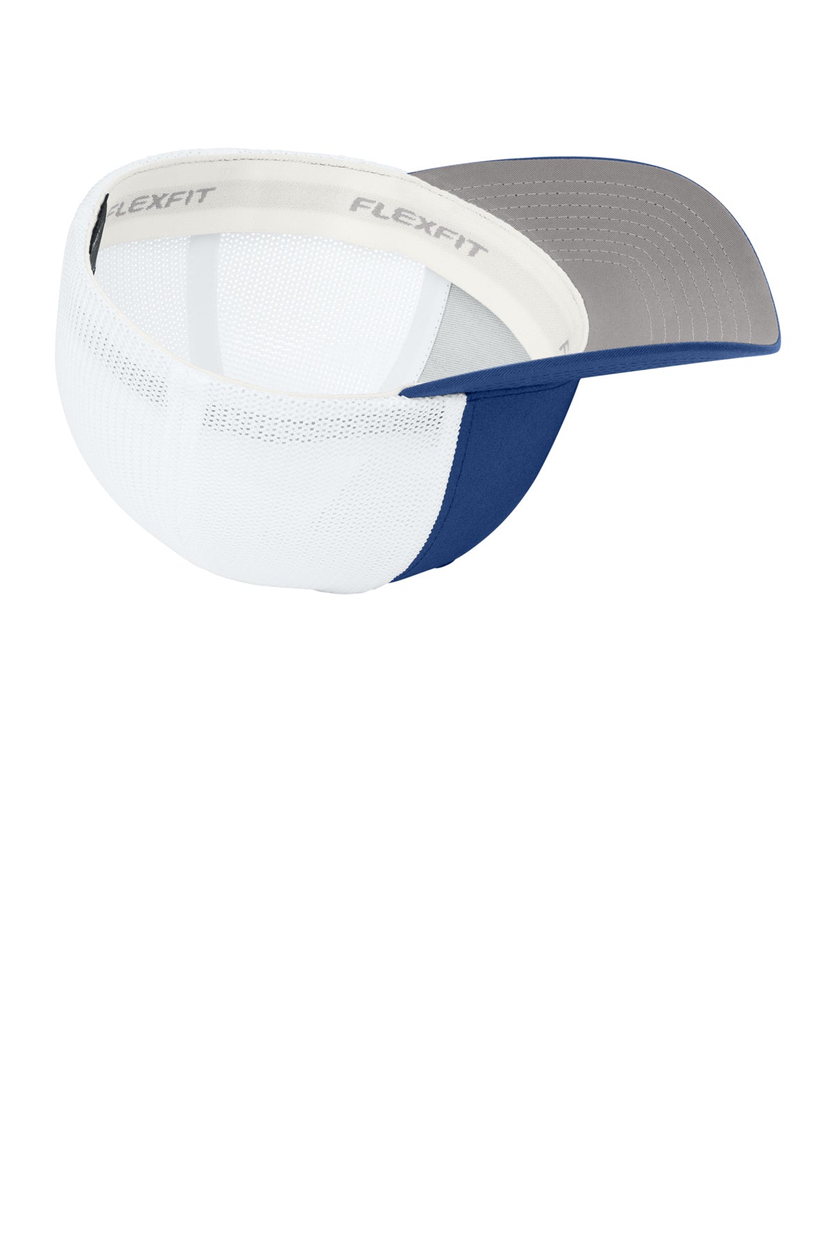 Flexfit Trucker Mesh Cap — Royal/Wht