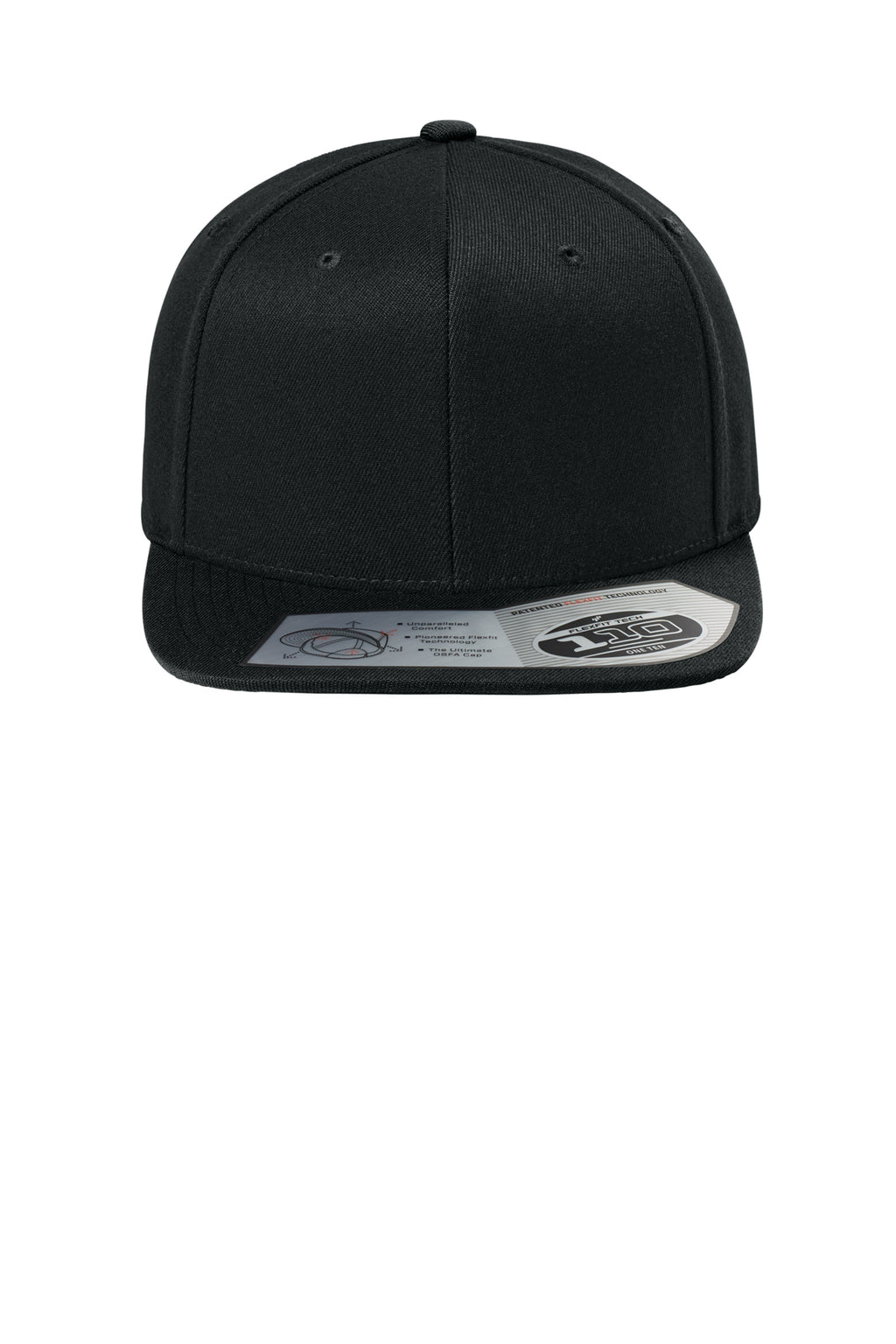Flexfit 110 Snapback Cap — Black