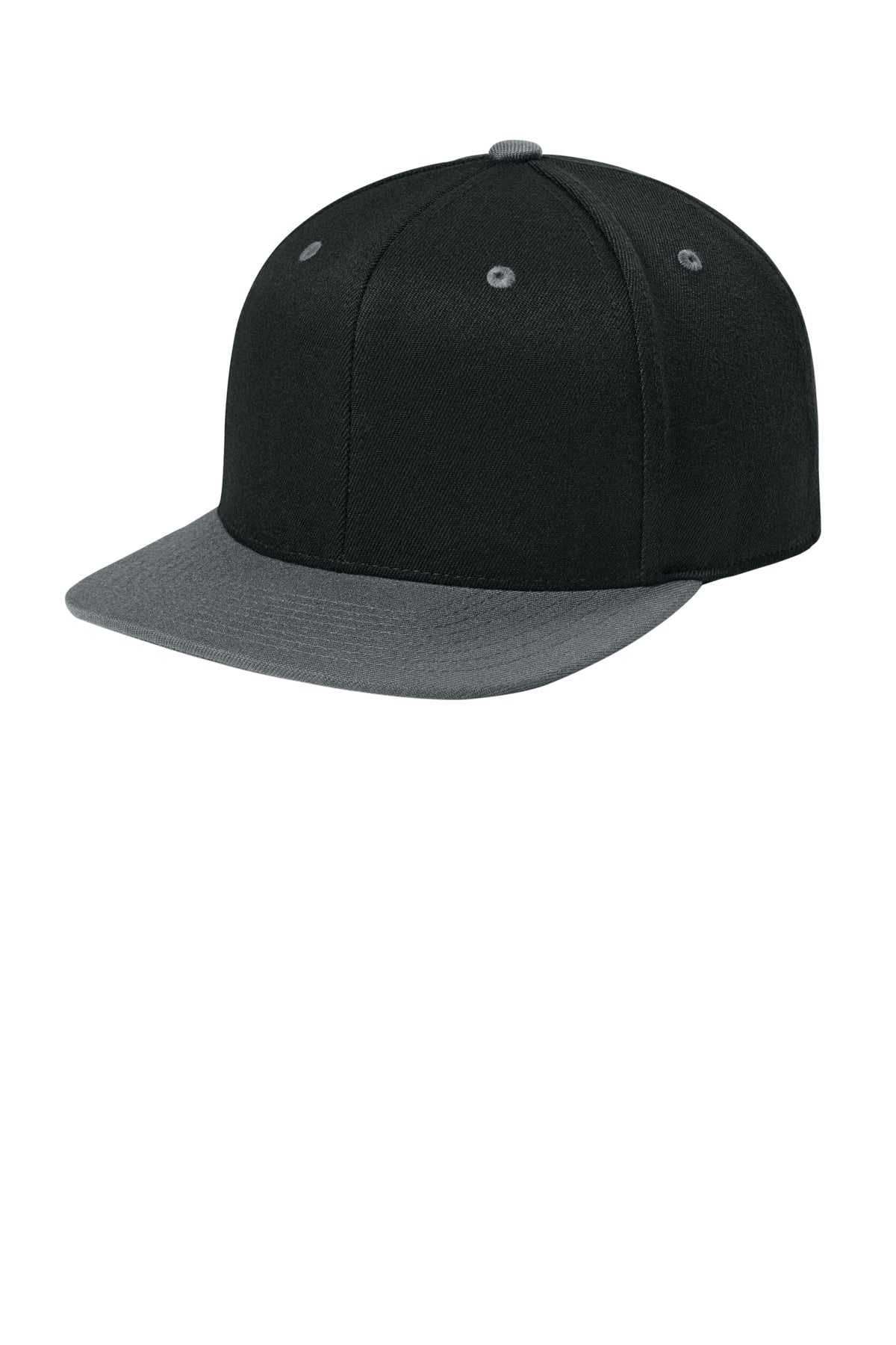 Flexfit 110 Snapback Cap — Black/Grey