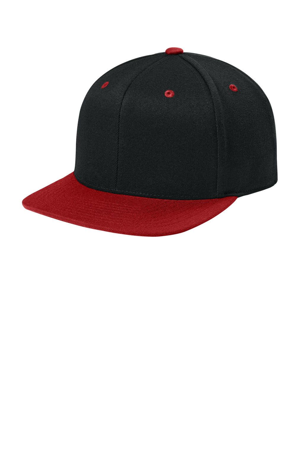Flexfit 110 Snapback Cap — Black/Red
