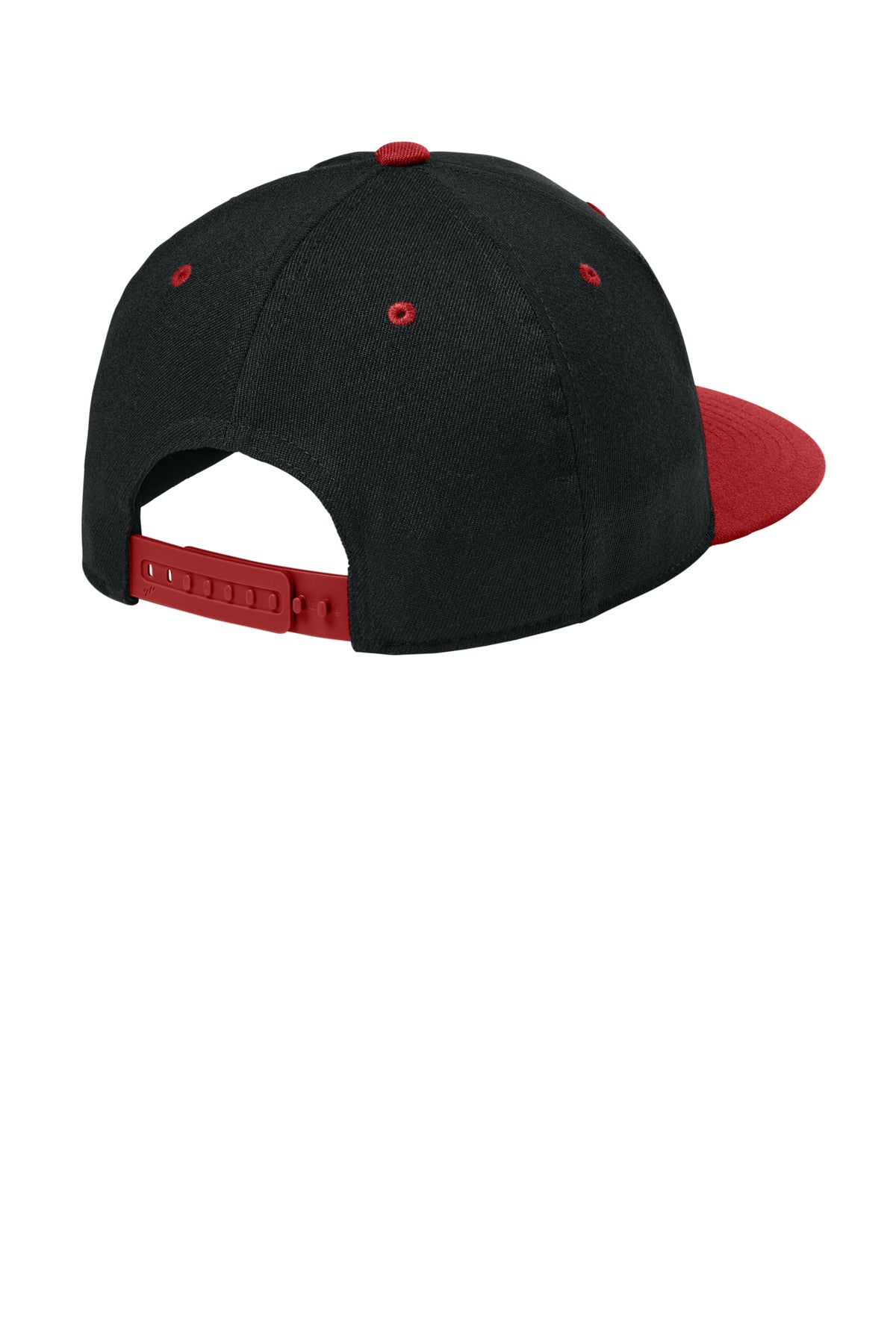 Flexfit 110 Snapback Cap — Black/Red