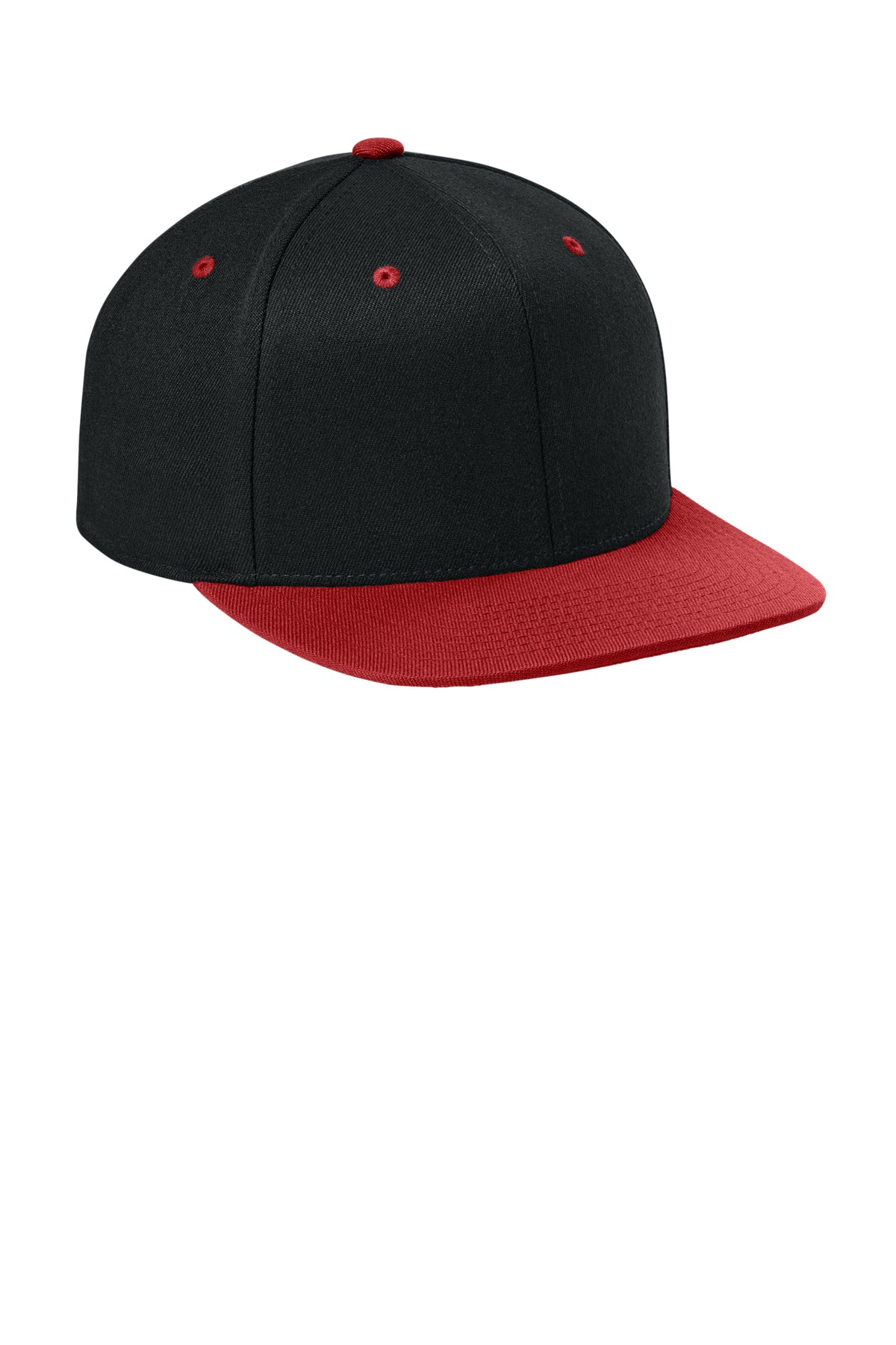 Flexfit 110 Snapback Cap — Black/Red