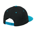 Flexfit 110 Snapback Cap — Black/Teal