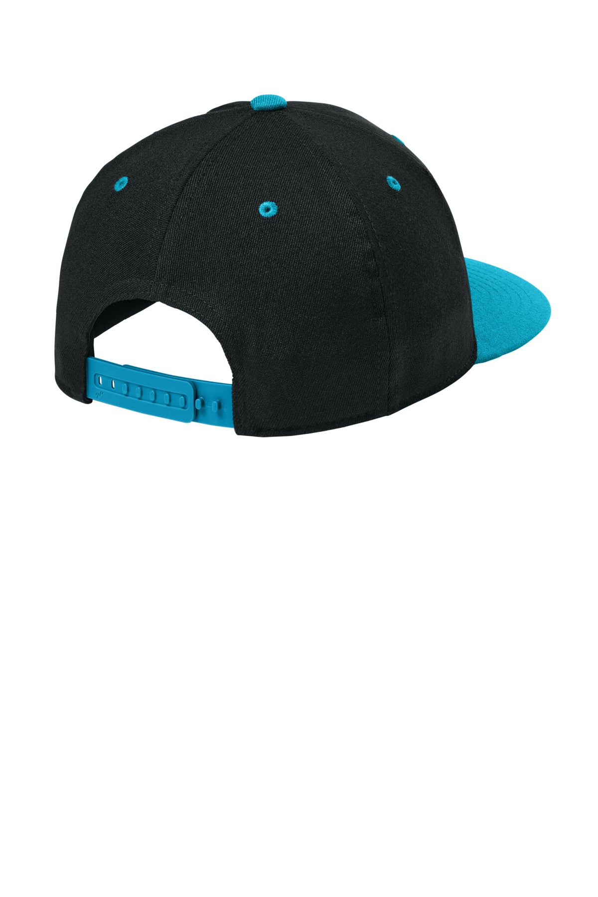 Flexfit 110 Snapback Cap — Black/Teal