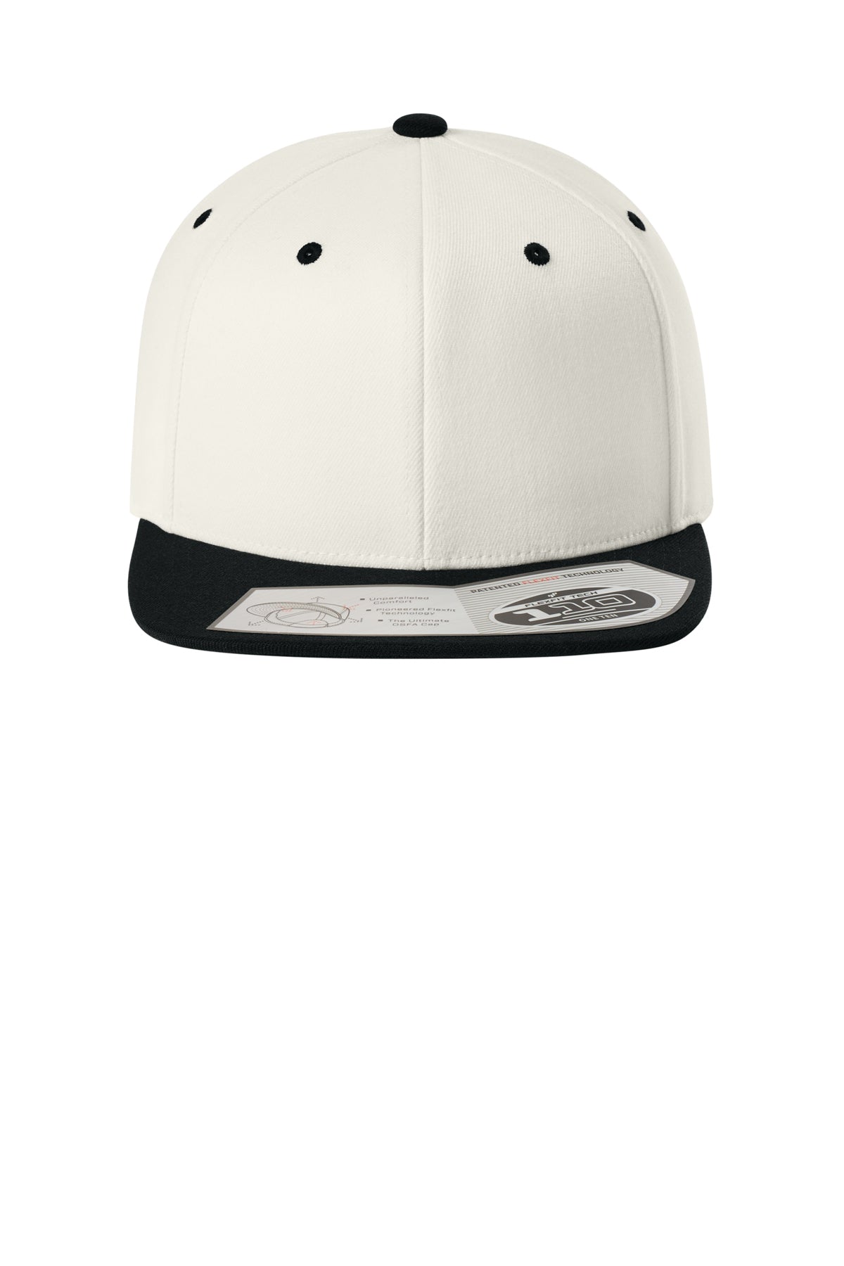 Flexfit 110 Snapback Cap — Nat/Black