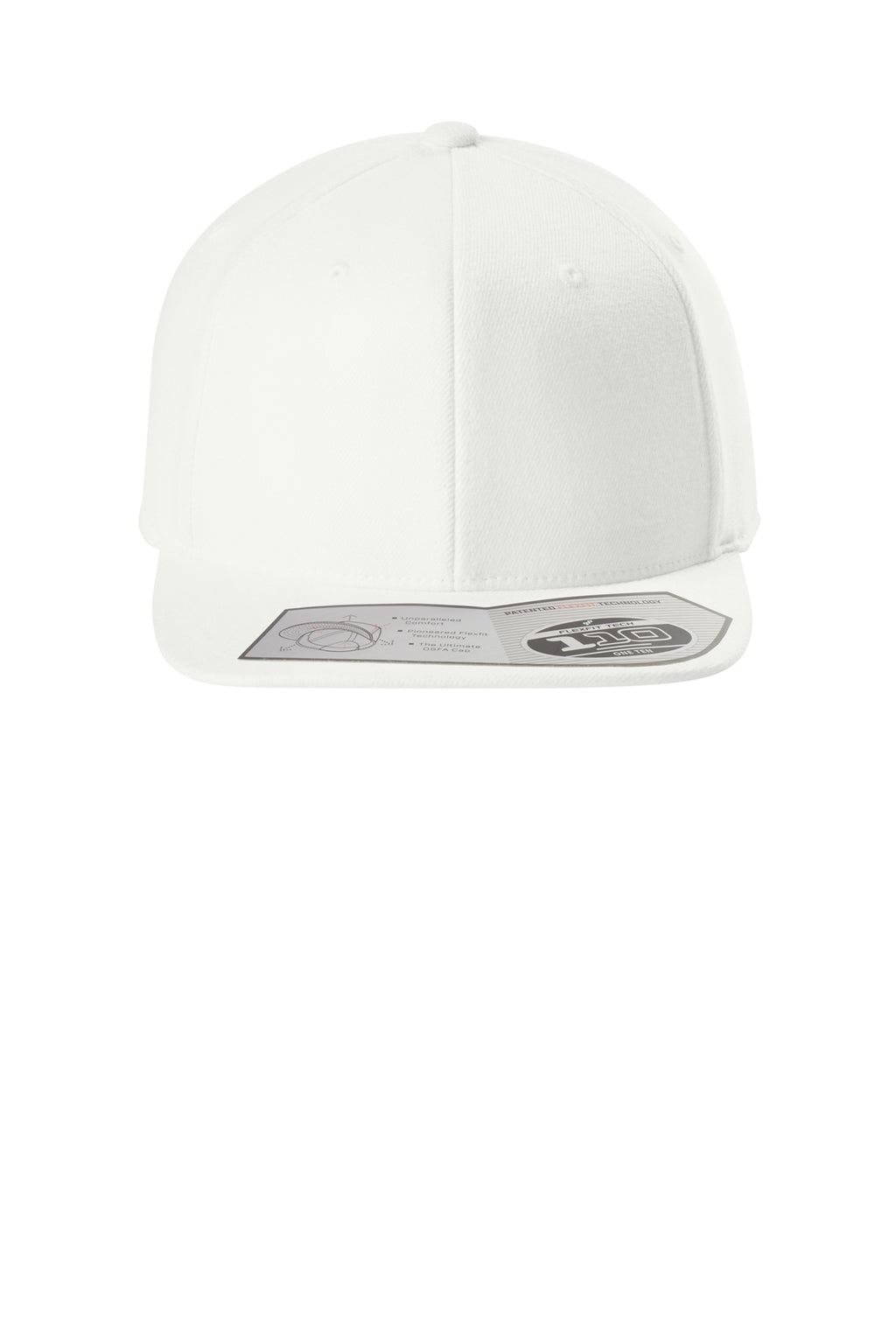 Flexfit 110 Snapback Cap — White