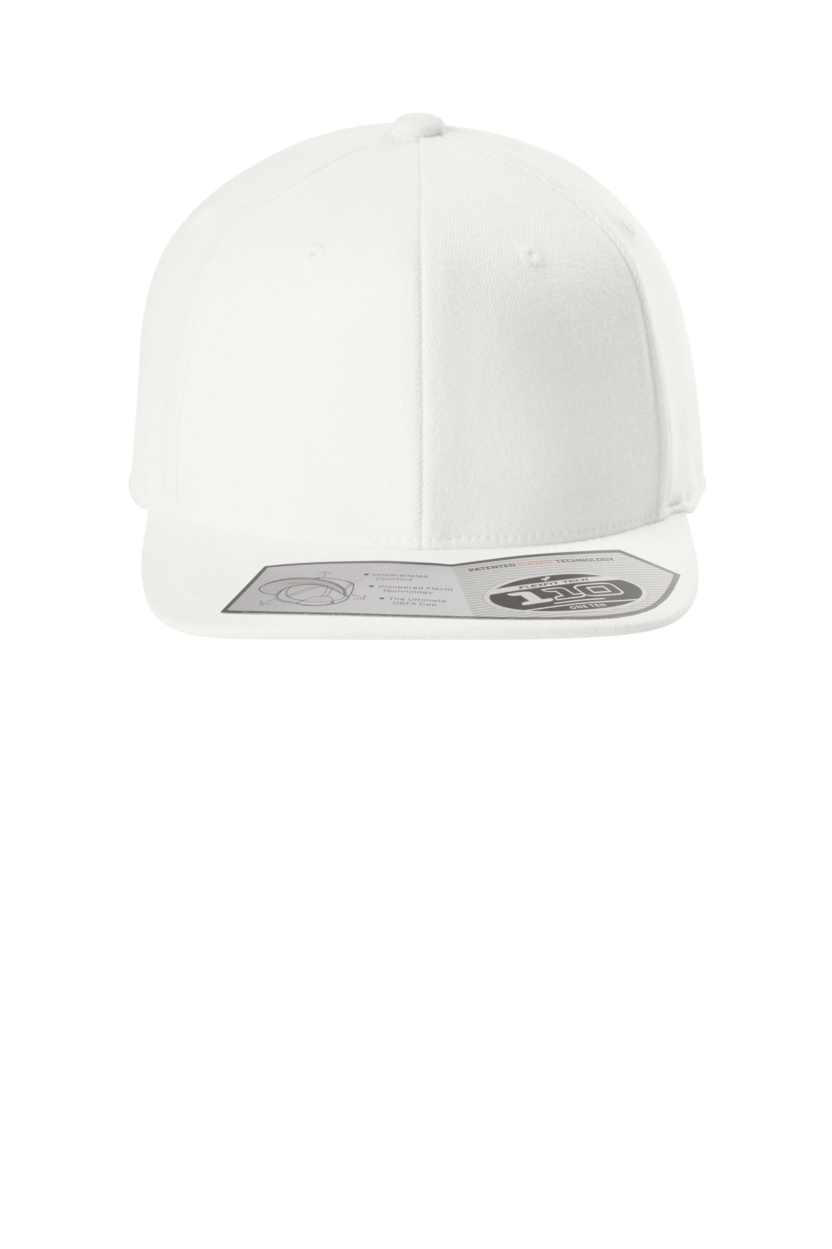 Flexfit 110 Snapback Cap — White