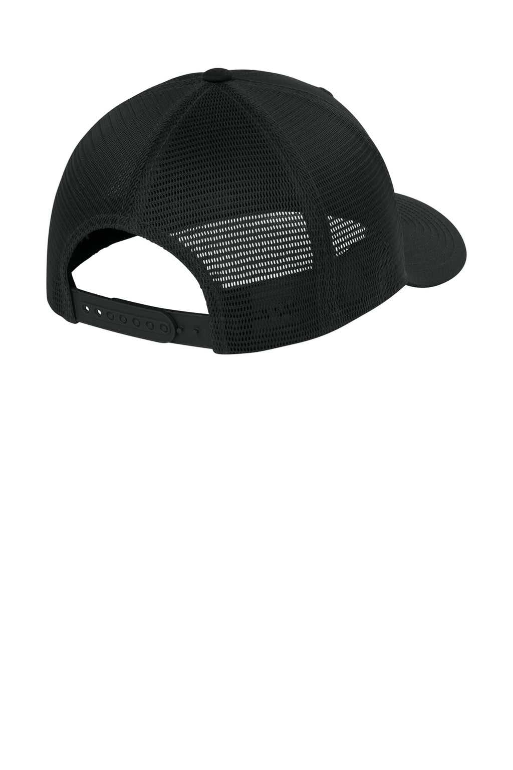 Sport-Tek Stretch-Tek Snapback Trucker — Blk/Blk