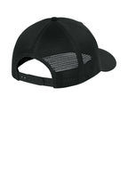 Sport-Tek Stretch-Tek Snapback Trucker — Blk/Blk