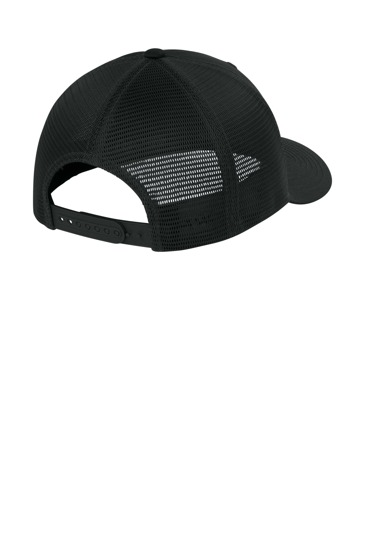 Sport-Tek Stretch-Tek Snapback Trucker — Blk/Blk