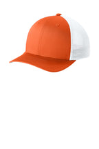 Sport-Tek Stretch-Tek Snapback Trucker — DpOr/White