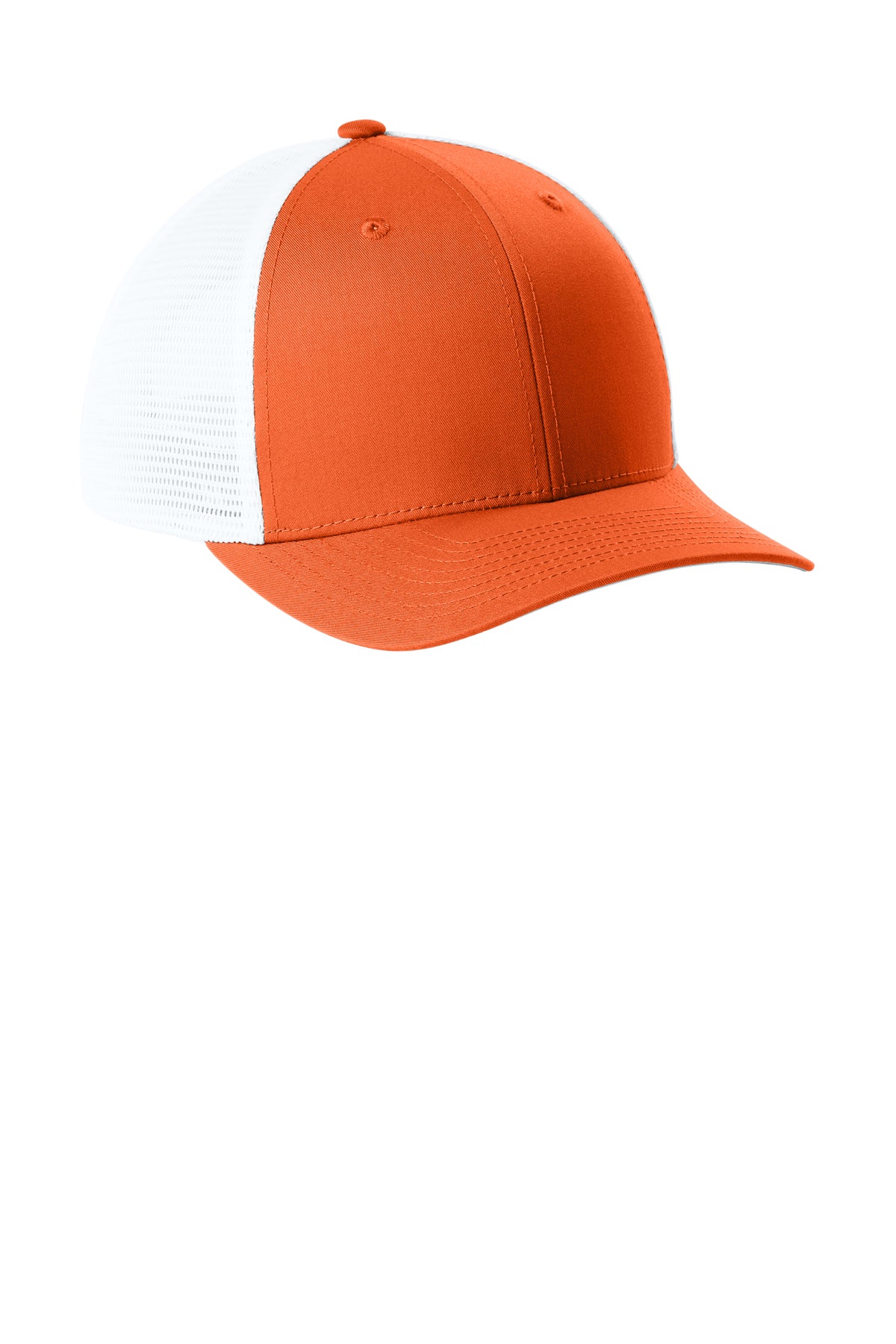 Sport-Tek Stretch-Tek Snapback Trucker — DpOr/White