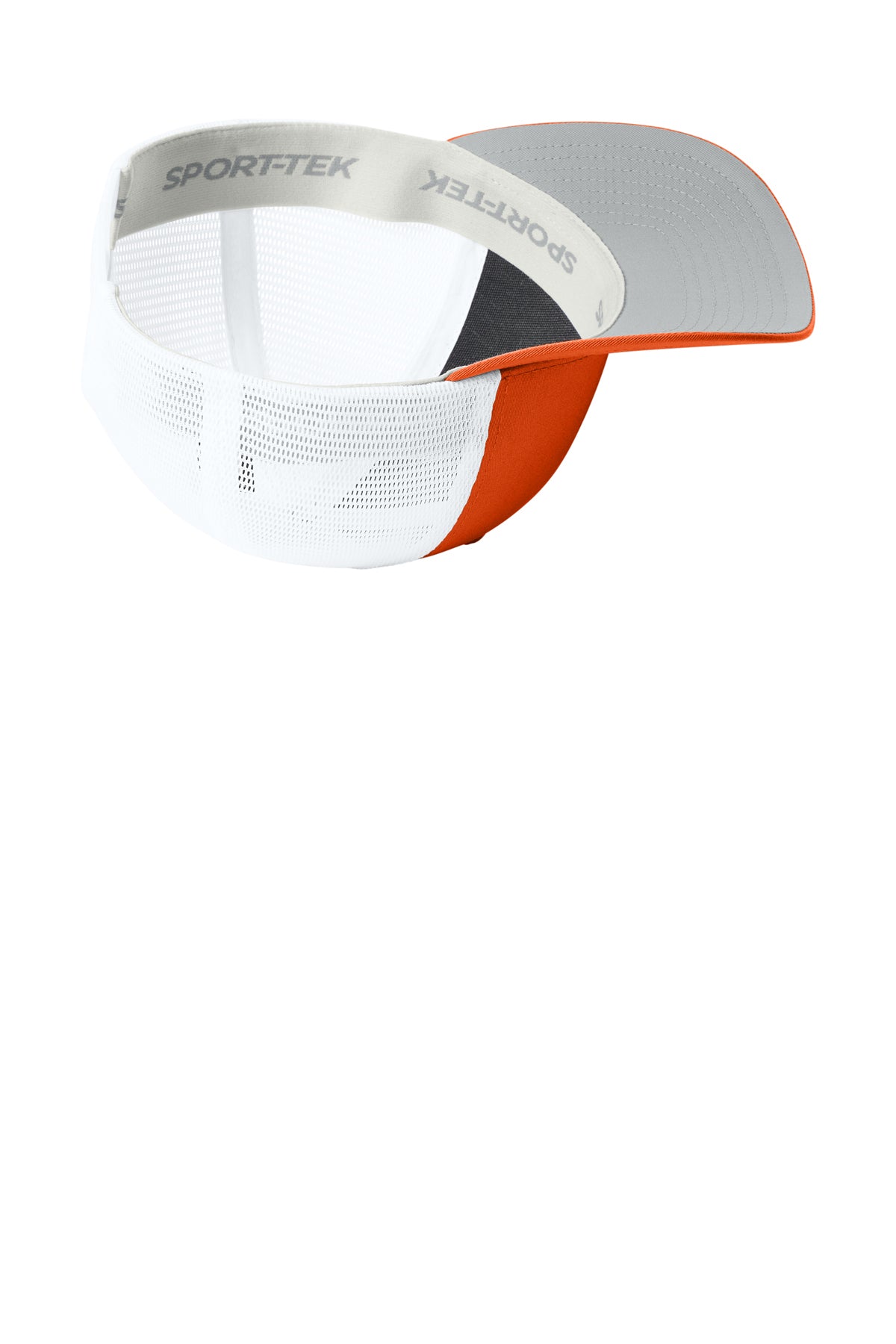 Sport-Tek Stretch-Tek Snapback Trucker — DpOr/White