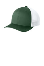 Sport-Tek Stretch-Tek Snapback Trucker — FrGn/White