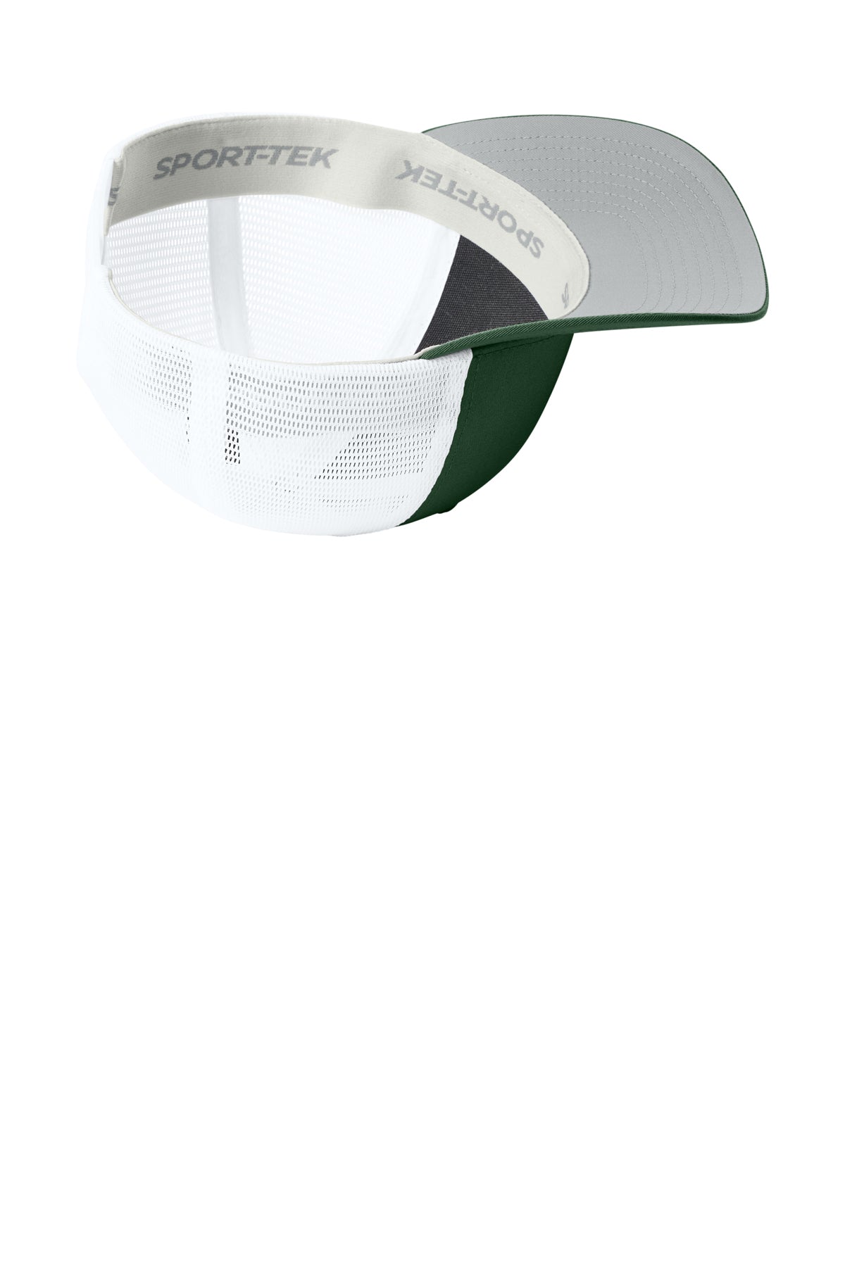Sport-Tek Stretch-Tek Snapback Trucker — FrGn/White