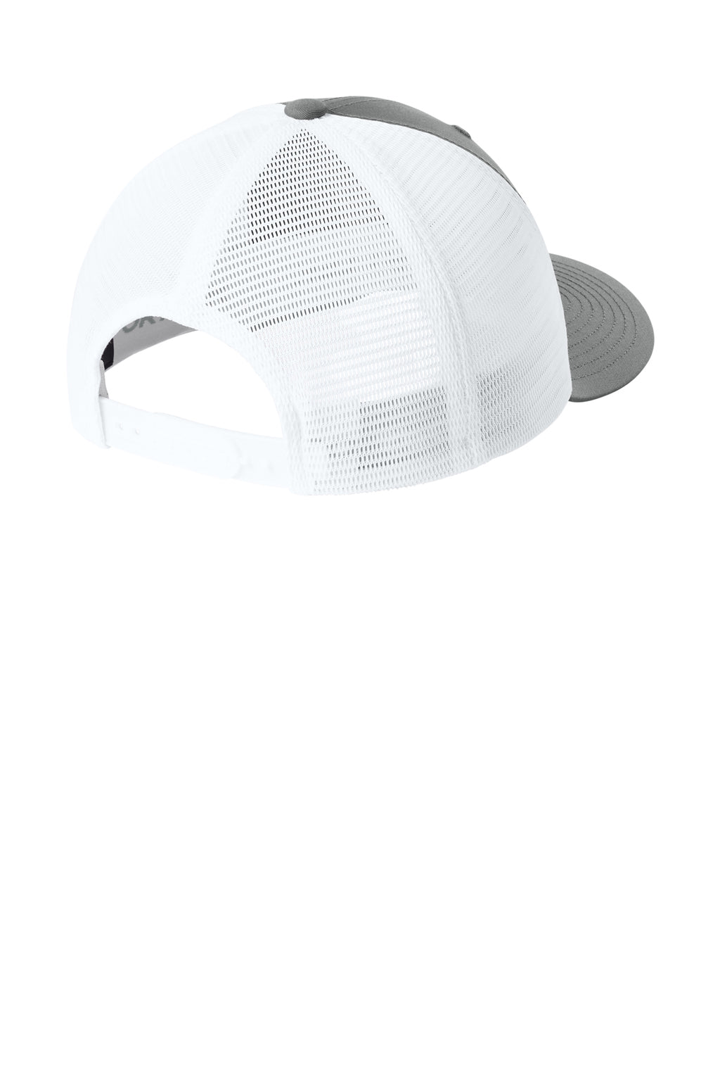 Sport-Tek Stretch-Tek Snapback Trucker — GreyCon/Wh