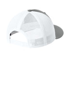 Sport-Tek Stretch-Tek Snapback Trucker — GreyCon/Wh
