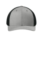 Sport-Tek Stretch-Tek Snapback Trucker — HtGrey/Blk