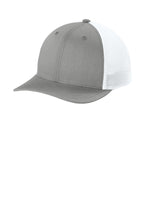 Sport-Tek Stretch-Tek Snapback Trucker — HtGy/White